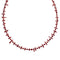 Native American Navajo Coral Bead Sterling Silver Necklace AX124679